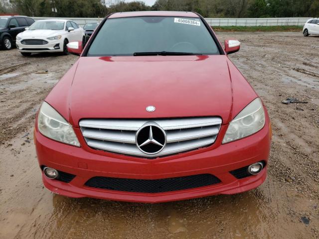 WDDGF54X09F215136 - 2009 MERCEDES-BENZ C 300 RED photo 5