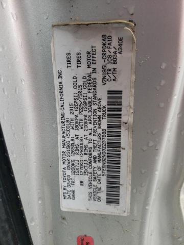 5TESN92N03Z237888 - 2003 TOYOTA TACOMA XTRACAB PRERUNNER ვერცხლისფერი ფოტო 12