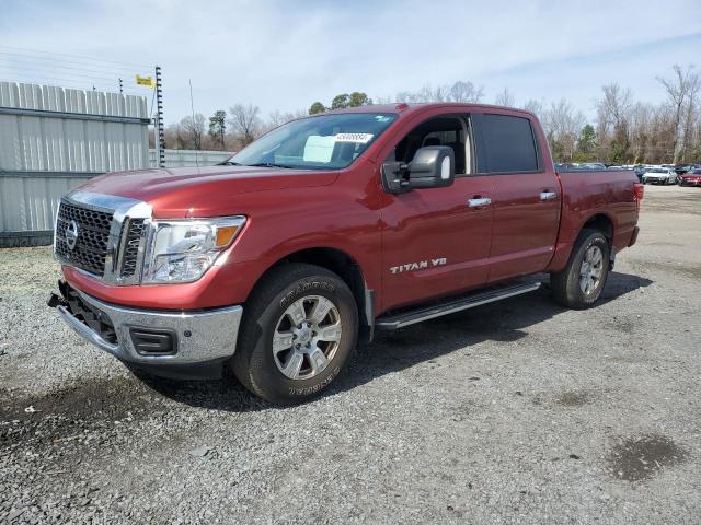 1N6AA1E5XJN530862 - 2018 NISSAN TITAN SV RED photo 1