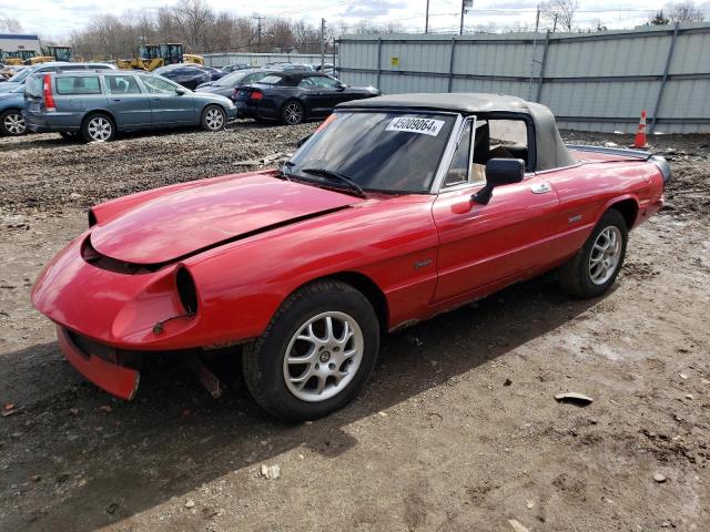 ZARBA5411G1044234 - 1986 ALFA ROMEO VELOCE 2000 SPIDER RED photo 1