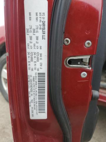 1D3HV18T09S742593 - 2009 DODGE RAM 1500 RED photo 12