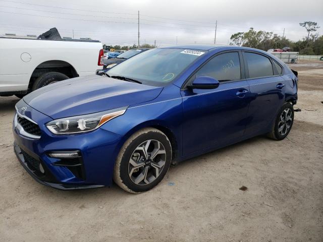 3KPF24AD8ME382711 - 2021 KIA FORTE FE BLUE photo 1