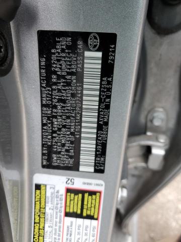 4T1G11AK2PU774461 - 2023 TOYOTA CAMRY SE NIGHT SHADE SILVER photo 12