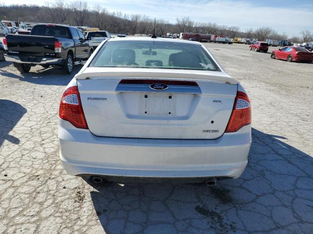 3FAHP0JG5CR150626 - 2012 FORD FUSION SEL WHITE photo 6