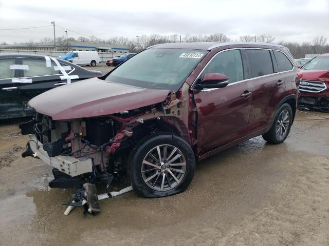 5TDJZRFH3JS858105 - 2018 TOYOTA HIGHLANDER SE BURGUNDY photo 1