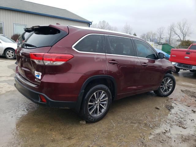 5TDJZRFH3JS858105 - 2018 TOYOTA HIGHLANDER SE BURGUNDY photo 3