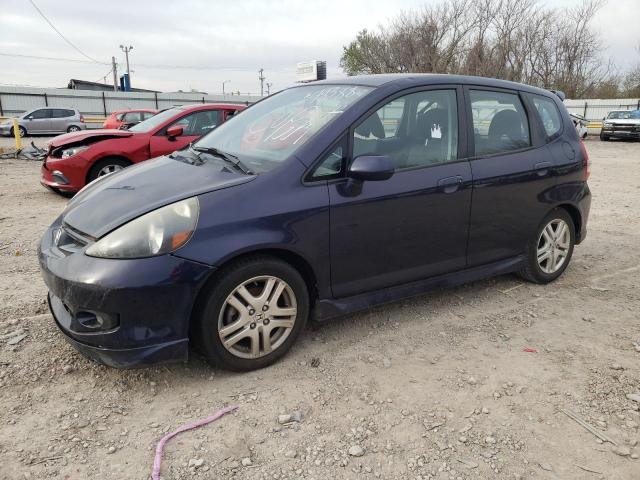 JHMGD386X8S048388 - 2008 HONDA FIT SPORT BLUE photo 1