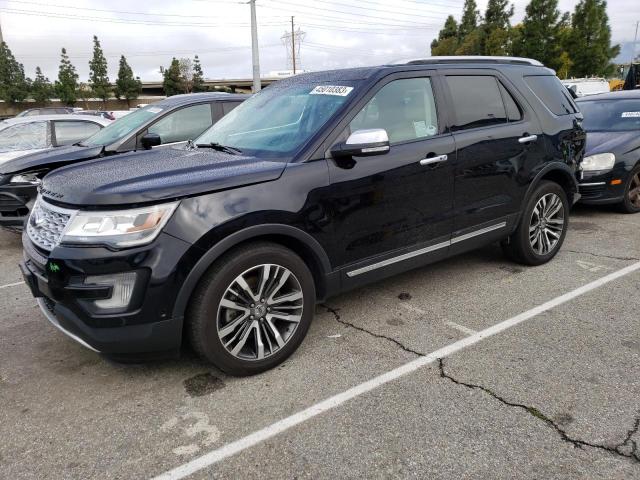 1FM5K8HT4GGC58841 - 2016 FORD EXPLORER PLATINUM BLACK photo 1