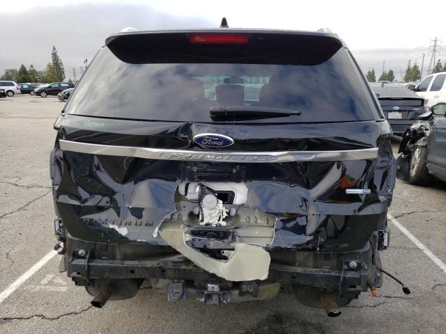 1FM5K8HT4GGC58841 - 2016 FORD EXPLORER PLATINUM BLACK photo 6