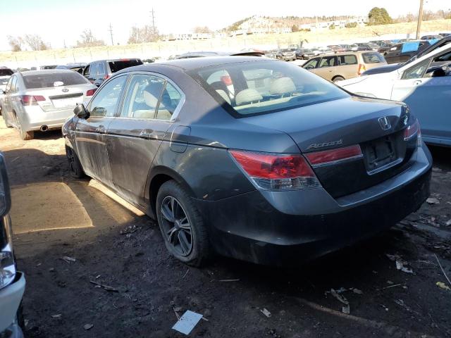 1HGCP2F30BA030698 - 2011 HONDA ACCORD LX GRAY photo 2