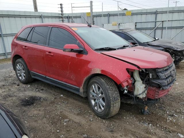 2FMDK3J98CBA11420 - 2012 FORD EDGE SEL RED photo 4