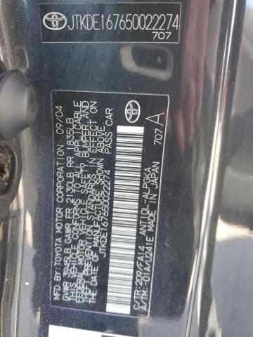 JTKDE167650022274 - 2005 TOYOTA SCION TC 黑色 照片 13