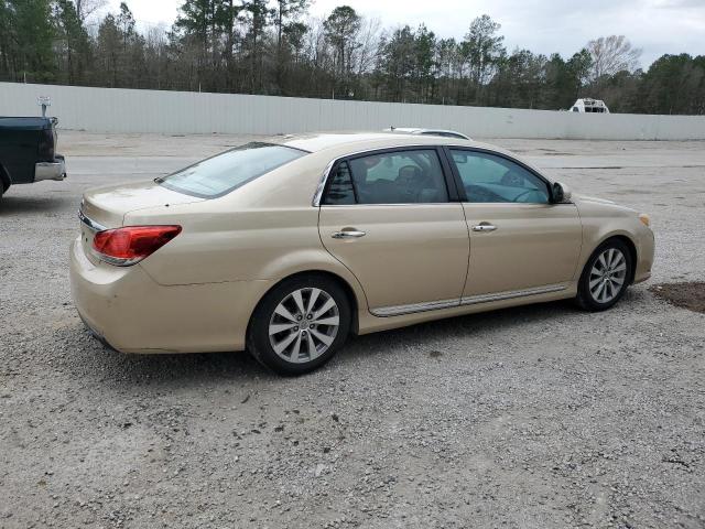 4T1BK3DB8BU379224 - 2011 TOYOTA AVALON BASE GOLD photo 3