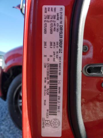 1D7RV1GT2BS581660 - 2011 DODGE RAM 1500 RED photo 12