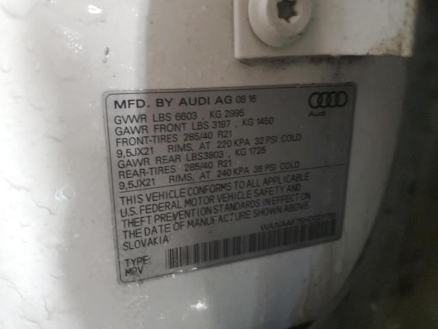 WA1VAAF75HD027769 - 2017 AUDI Q7 PRESTIGE 白色 照片 13