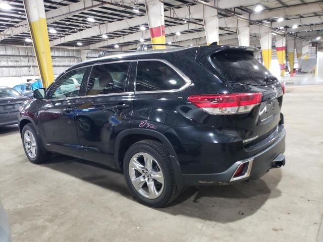 5TDDGRFH6KS057821 - 2019 TOYOTA HIGHLANDER HYBRID LIMITED BLACK photo 2