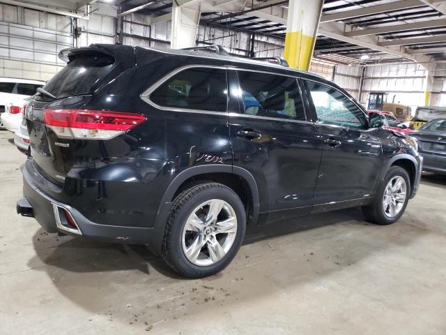 5TDDGRFH6KS057821 - 2019 TOYOTA HIGHLANDER HYBRID LIMITED BLACK photo 3