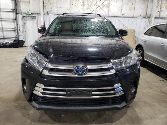 5TDDGRFH6KS057821 - 2019 TOYOTA HIGHLANDER HYBRID LIMITED BLACK photo 5