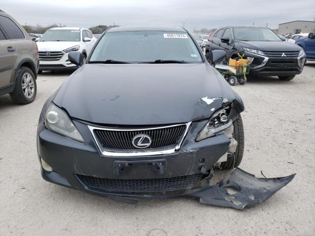 JTHBK262575044840 - 2007 LEXUS IS 250 GRAY photo 5