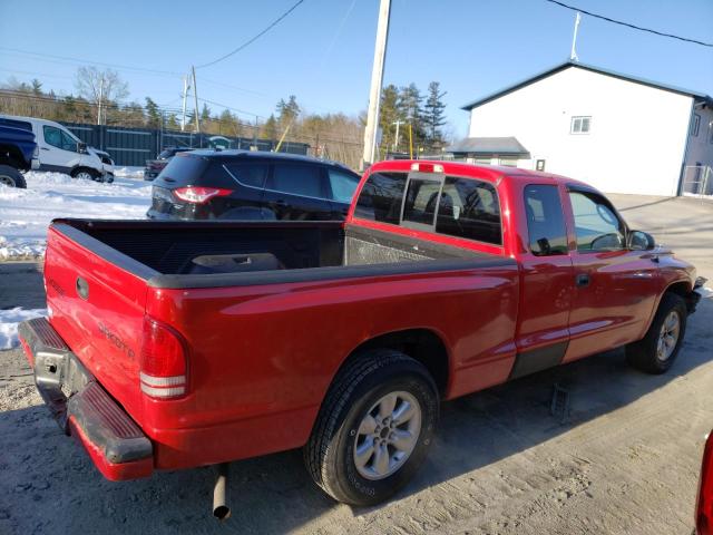 1D7GL32K94S713419 - 2004 DODGE DAKOTA SPORT RED photo 3