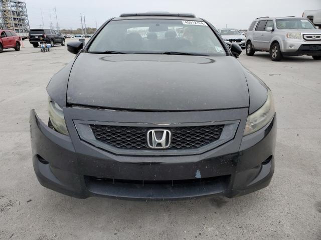 1HGCS12819A016572 - 2009 HONDA ACCORD EXL BLACK photo 5