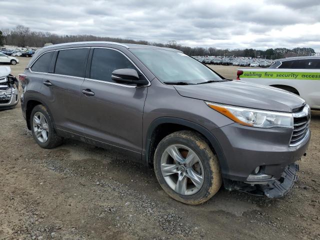 5TDDKRFH0GS329446 - 2016 TOYOTA HIGHLANDER LIMITED SILVER photo 4