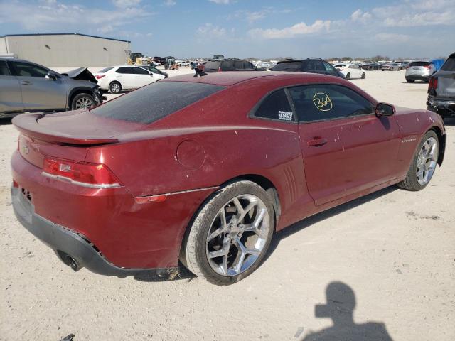 2G1FE1E3XE9151826 - 2014 CHEVROLET CAMARO LS MAROON photo 3