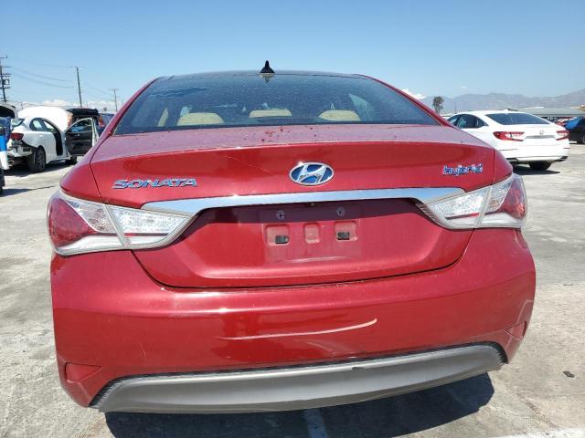 KMHEC4A4XCA026749 - 2012 HYUNDAI SONATA HYBRID RED photo 6