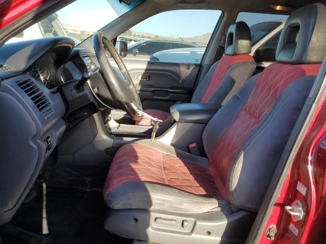 2HKYF18673H565725 - 2003 HONDA PILOT EXL RED photo 7