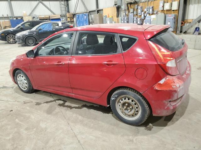 KMHCT5AEXFU229195 - 2015 HYUNDAI ACCENT GS RED photo 2