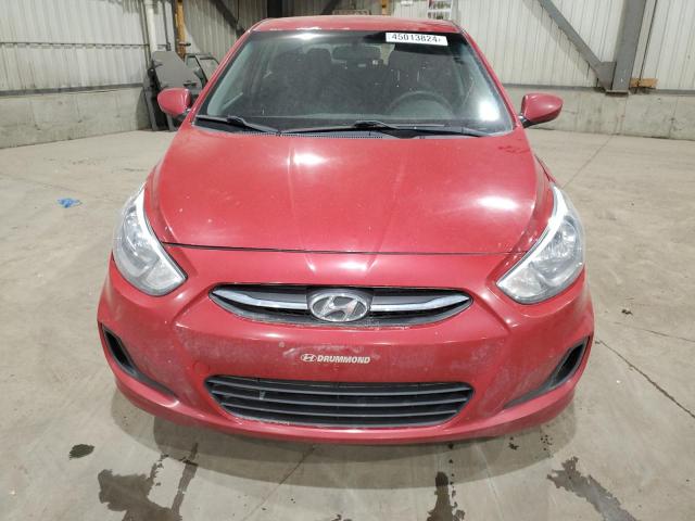 KMHCT5AEXFU229195 - 2015 HYUNDAI ACCENT GS RED photo 5