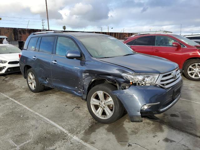 5TDYK3EH6DS098953 - 2013 TOYOTA HIGHLANDER LIMITED BLUE photo 4