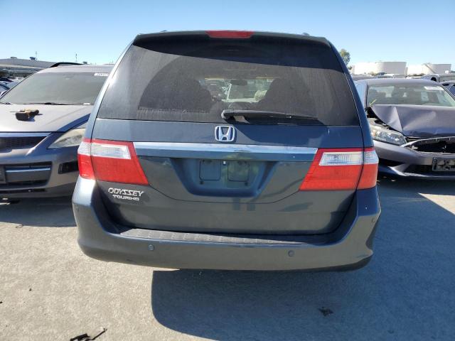 5FNRL38816B035702 - 2006 HONDA ODYSSEY TOURING BLUE photo 6