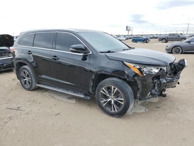 5TDKKRFH3GS130480 - 2016 TOYOTA HIGHLANDER XLE BLACK photo 4