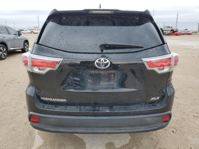 5TDKKRFH3GS130480 - 2016 TOYOTA HIGHLANDER XLE BLACK photo 6
