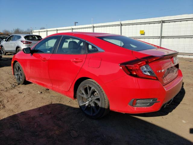 2HGFC2F86LH516116 - 2020 HONDA CIVIC SPORT 红色 照片 2