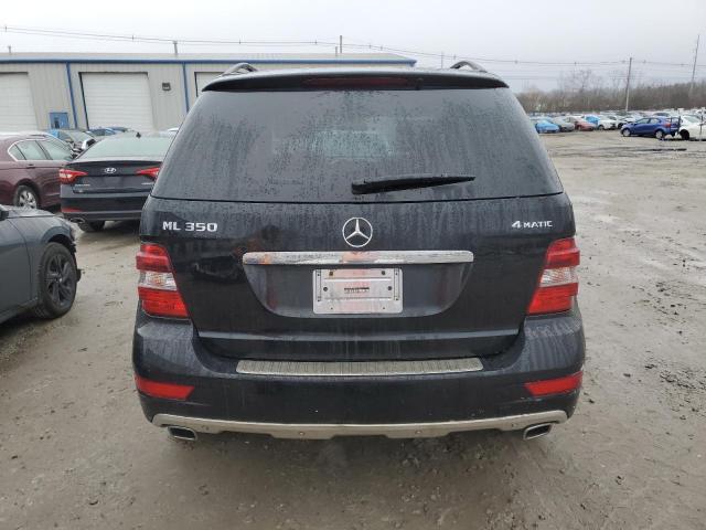 4JGBB8GB7AA571260 - 2010 MERCEDES-BENZ ML 350 4MATIC BLACK photo 6