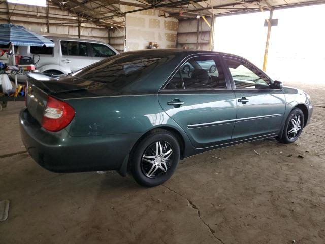 4T1BE32K02U632756 - 2002 TOYOTA CAMRY LE GREEN photo 3