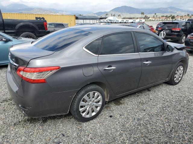 3N1AB7AP0FY342892 - 2015 NISSAN SENTRA S GRAY photo 3