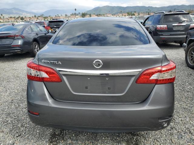 3N1AB7AP0FY342892 - 2015 NISSAN SENTRA S GRAY photo 6