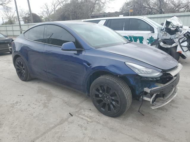 5YJYGDEE6MF125487 - 2021 TESLA MODEL Y BLUE photo 4