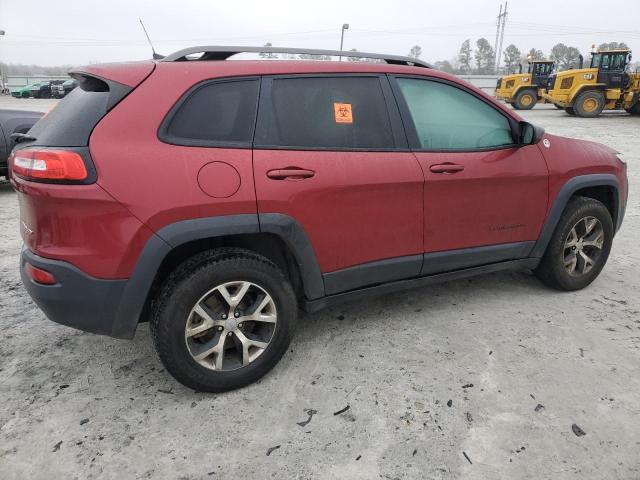 1C4PJMBS9GW337677 - 2016 JEEP CHEROKEE TRAILHAWK BURGUNDY photo 3