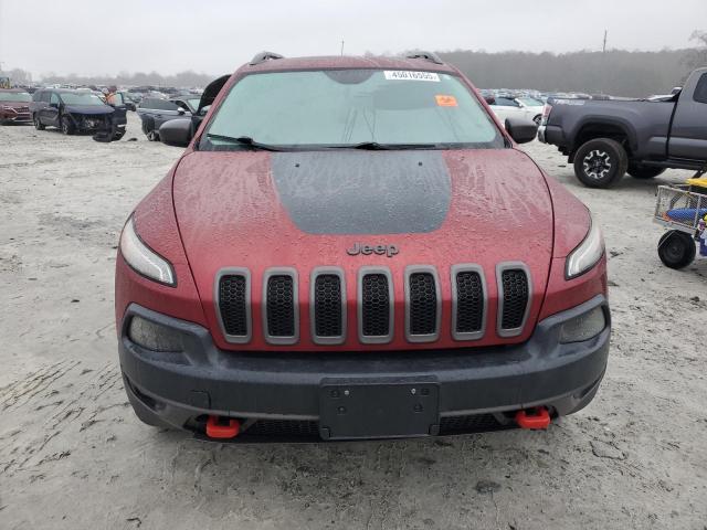 1C4PJMBS9GW337677 - 2016 JEEP CHEROKEE TRAILHAWK BURGUNDY photo 5