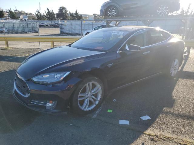 5YJSA1H17EFP32255 - 2014 TESLA MODEL S BLUE photo 1