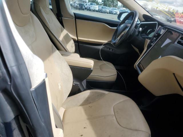 5YJSA1H17EFP32255 - 2014 TESLA MODEL S ლურჯი ფოტო 5