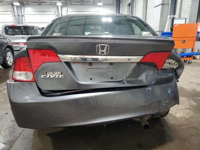 19XFA1E68BE012451 - 2011 HONDA CIVIC LX-S Մոխրագույն լուսանկար 6