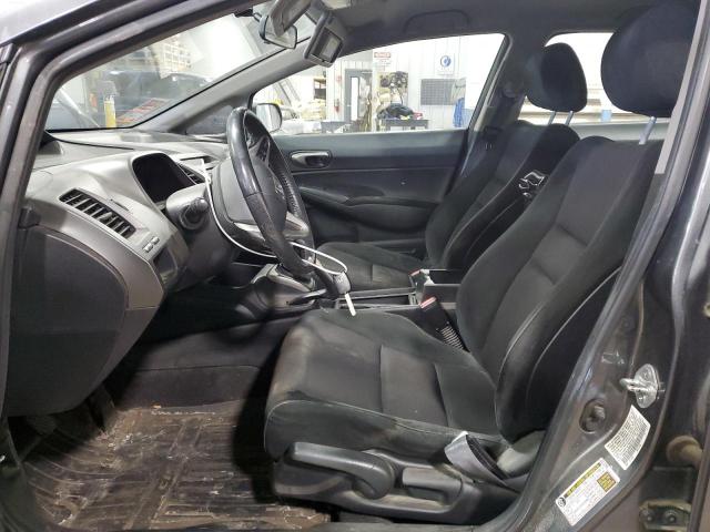 19XFA1E68BE012451 - 2011 HONDA CIVIC LX-S Մոխրագույն լուսանկար 7