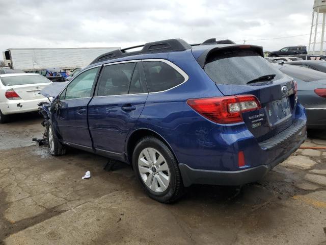 4S4BSAHC5H3381180 - 2017 SUBARU OUTBACK 2.5I PREMIUM BLUE photo 2