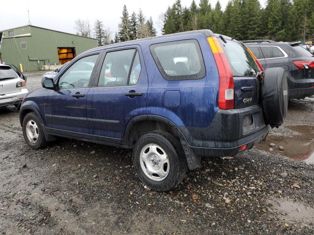 JHLRD78432C070379 - 2002 HONDA CR-V LX BLUE photo 2