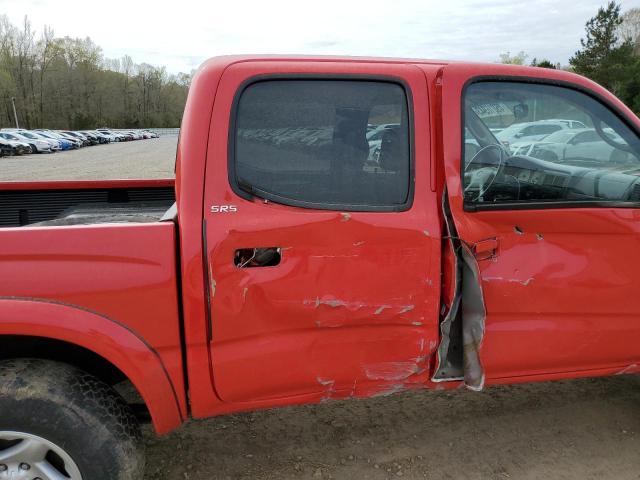 5TEGN92N63Z273039 - 2003 TOYOTA TACOMA DOUBLE CAB PRERUNNER RED photo 10